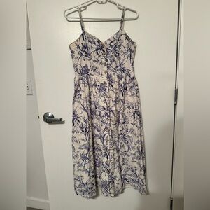 Linen-blend dress H&M size M
